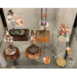 6 METAL SOLDIER FIGURINES