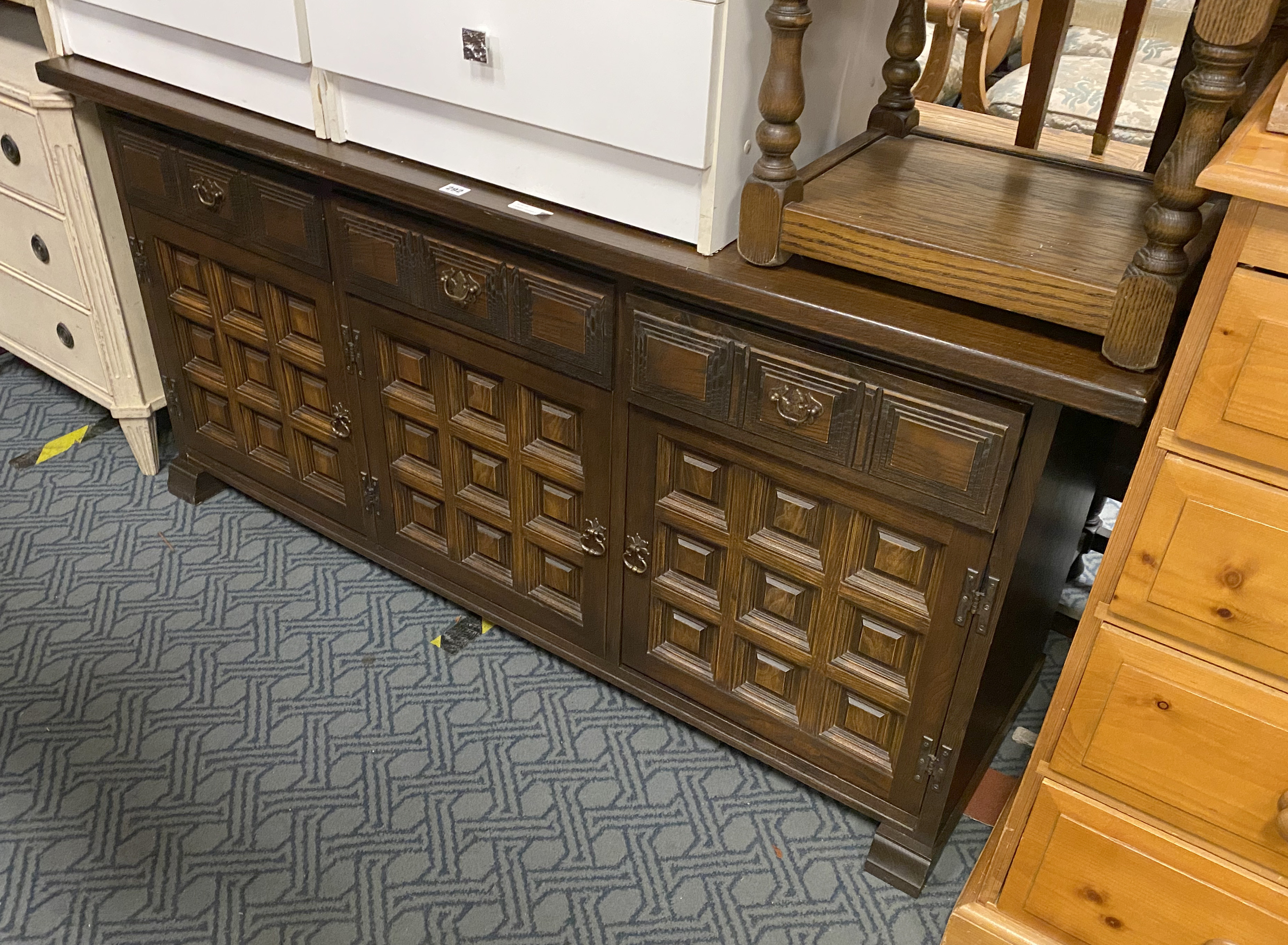 YOUNGER 3 DRAWER 3 CUPBOARD SIDEBOARD