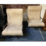 PAIR OF SWIVEL CHAIRS