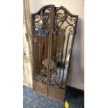 CAST IRON GATE MIRROR