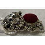 STERLING SILVER ELEPHANT PIN CUSHION