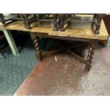 LARGE OAK DRAW LEAF TABLE