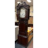 MAHOGANY GRANDFATHER CLOCK