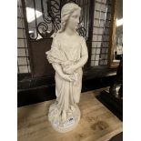 LA MALEMPRE SC1872 ''AUTUMN'' FIGURE HOLDING A WHEATSHEAF - 48 CMS (H) APPROX