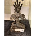 BRONZE ORIENTAL FIGURE - 26 CMS (H) APPROX