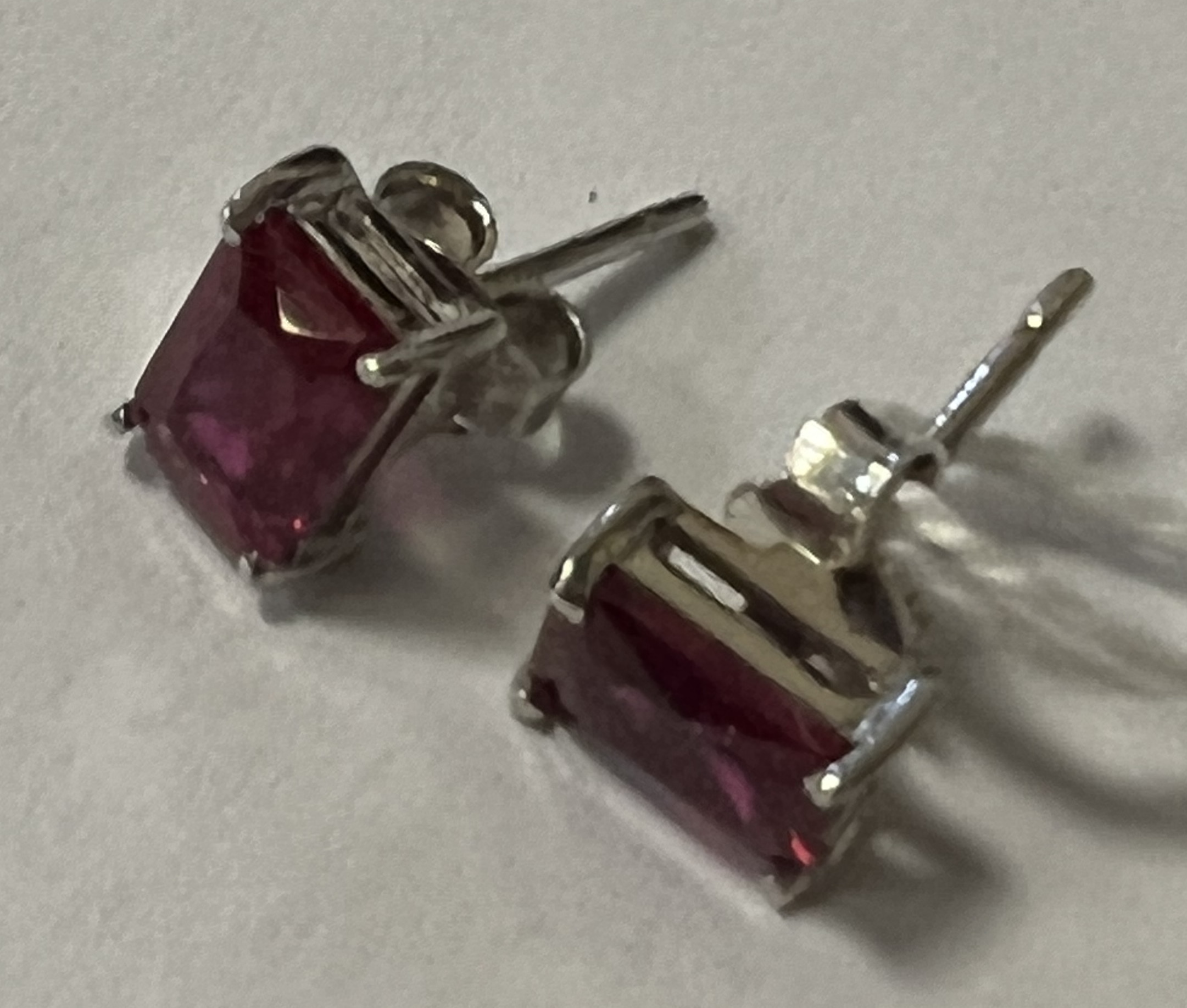 RUBY STUD EARRINGS