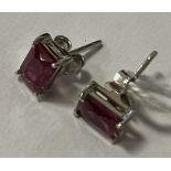 RUBY STUD EARRINGS