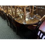 DINING TABLE & 8 CHAIRS