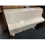 ZENDER WHITE LACQUERED PIANO FROM HARRODS