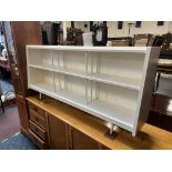 WHITE PAINTED LOW LINE BOOKCASE