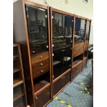 DANISH ROSEWOOD DISPLAY CABINET