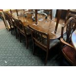 DINING TABLE & 8 CHAIRS