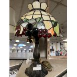 TIFFANY STYLE FRUIT TABLE LAMP