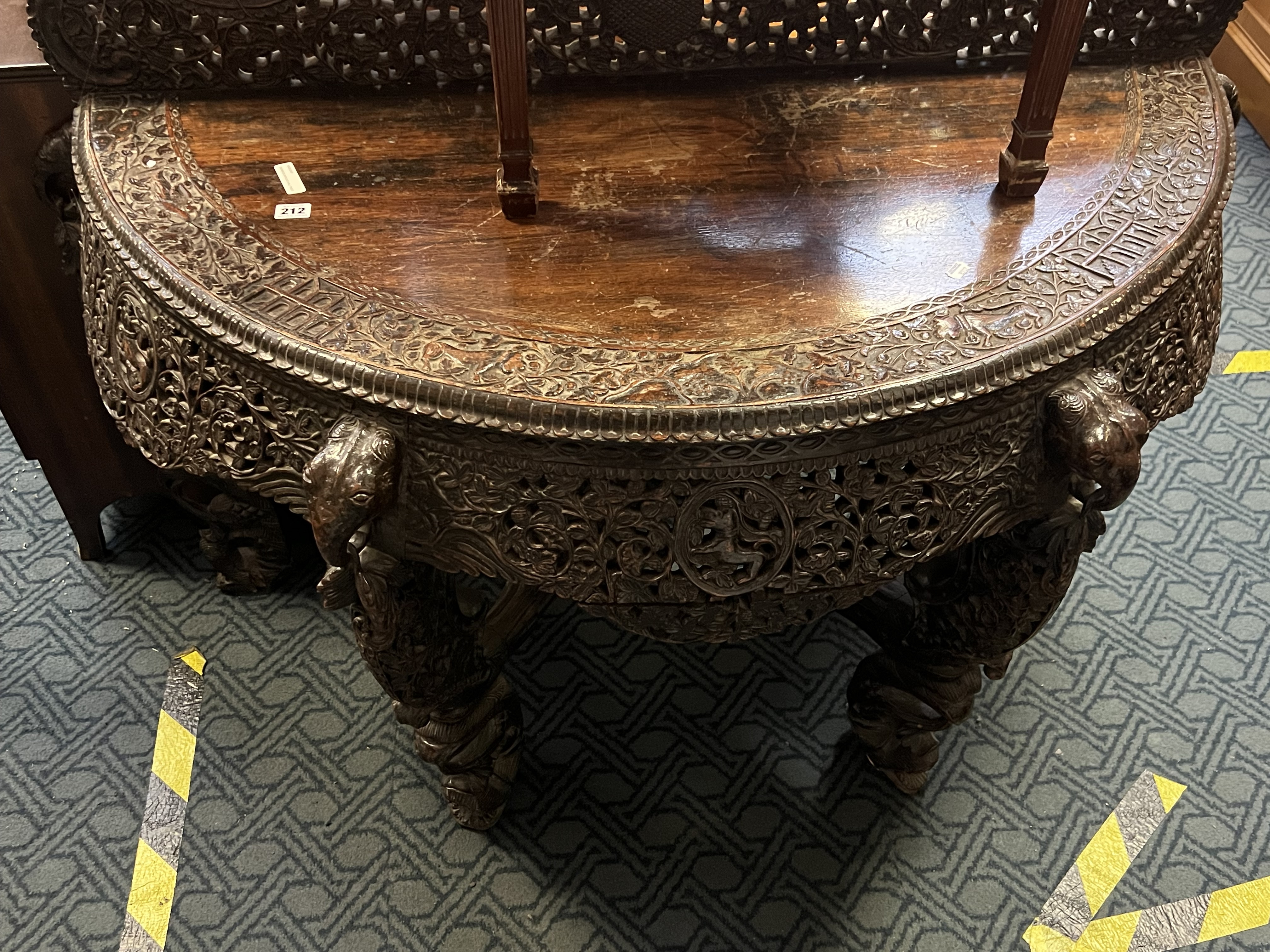 BURMESE ANTIQUE HALL TABLE A/F