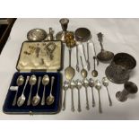 QTY OF SILVER SPOON S & INTERESTING ITEMS