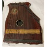 ANTIQUE SCHUTE MARKE ZITHER PIANO HARP CIRCA 1870