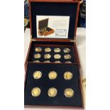 THE GOLDEN AGE OF STEAM COIN SET PRESENTATION PACK, SILVER AND GOLD PLATED