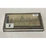 SILVER CIGARETTE CASE ''BUDAPEST DEPICTION''