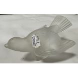 LALIQUE SIGNED BIRD FIGURE 7CMS (H) APPROX