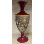 GILTED FLORAL VASE 52CMS TALL