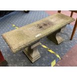 CONCRETE GARDEN BENCH