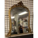 VICTORIAN OVERMANTLE MIRROR A/F- 116 CMS (H)