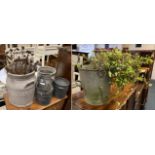 6 METAL & PEWTER GARDEN ITEMS