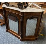 MARBLE TOP CREDENZA