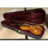 EARLY VIOLIN BOW & CASE