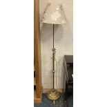 BRASS EXTENDABLE STANDARD LAMP