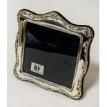 SILVER PHOTO FRAME - 18 X 16.5 CMS APPROX