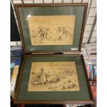 TWO HIGHWAYMEN ENGRAVINGS - 39 X 26 CMS