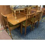 1970'S TEAK TABLE & FOUR CHAIRS - MEREDEW