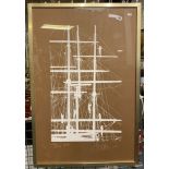 LTD EDITION PRINT - SAILING MASTS & RIGGING - 96 X 64 CMS