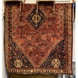 FINE SOUTH WEST PERSIAN QASHQAI CARPET 262CMS X 165CMS