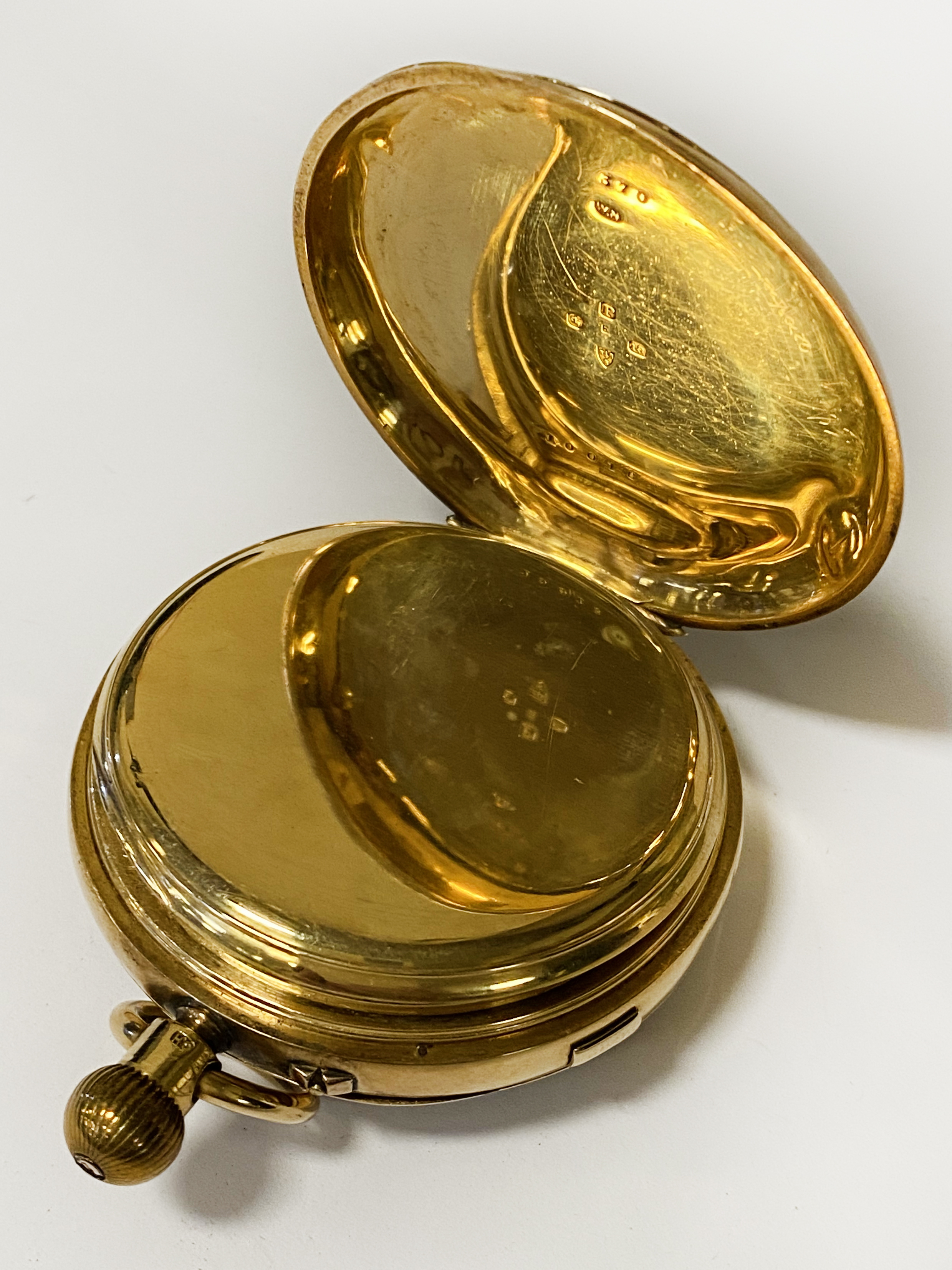 18 CT. GOLD POCKET WATCH - Image 3 of 4