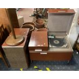 RETRO HI FI GOLDRING LENCO WITH SPEAKERS - NEEDS AN AMP