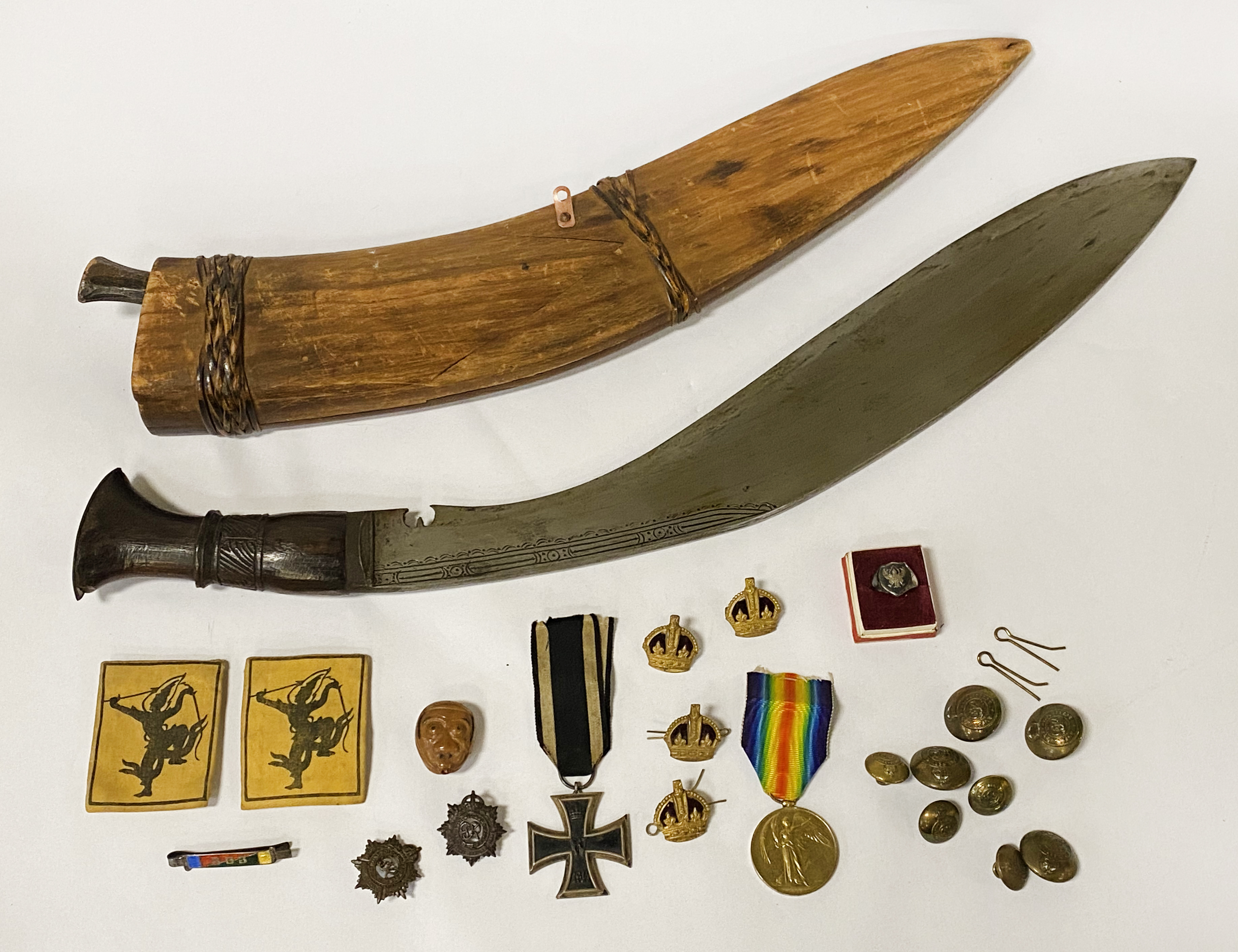 BURMESE KUKRI IN SHEAF WWII & MILITARIA