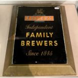 VINTAGE FULLERS FAMILY BREWERS SIGN - 40 X 30 CMS