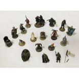 COLLECTION OF LORD OF THE RINGS COLD PAINTED CAST FIGURES - BY DENETHOR