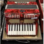 CASED PIANO ACCORDION BY BELL