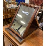 MAHOGANY CASED TRAVEL MIRROR