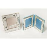 TWO CONTINENTAL SILVER PHOTO FRAMES