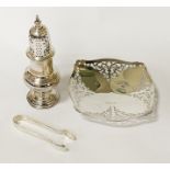 SUGAR SIFTER & BON BON DISH 11OZS APPROX