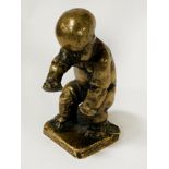 REGINALD FAIRFAX WELLS BRONZE BABY FIGURE 11CMS (H) APPROX