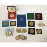 COLLECTION OF VARIOUS COINS AND COMMEMORATIVE COINS