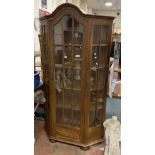 OAK GLAZED DISPLAY CABINET