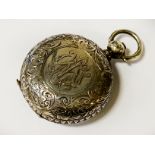 SILVER SOVEREIGN KEEP (LOCKET) 18.6 GRAMS APPROX