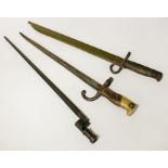 3 ANTIQUE BAYONETS