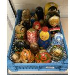 15 HAND PAINTED RUSSIAN DOLLS & OTHER S